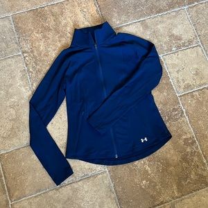 Under armor Navy Heatgear zip up jacket